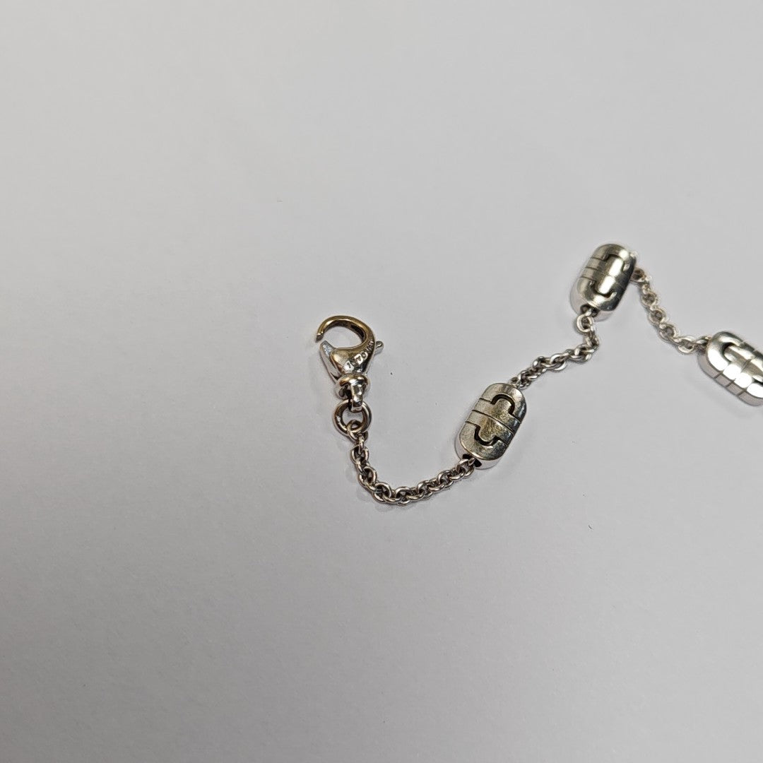 18k White Gold Silver Bracelet