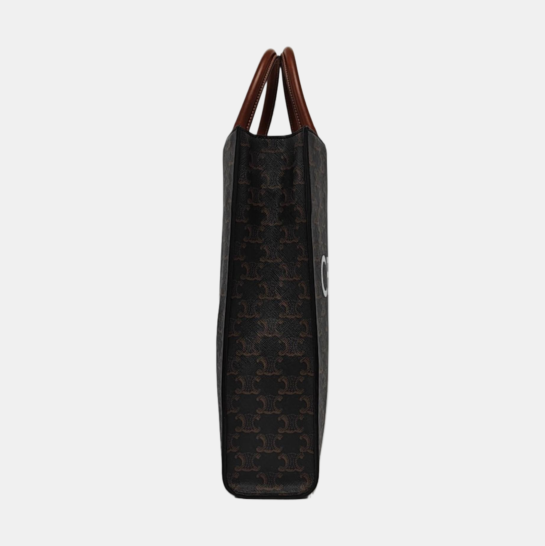 CABAS CELINE Small Coated Canvas Brown