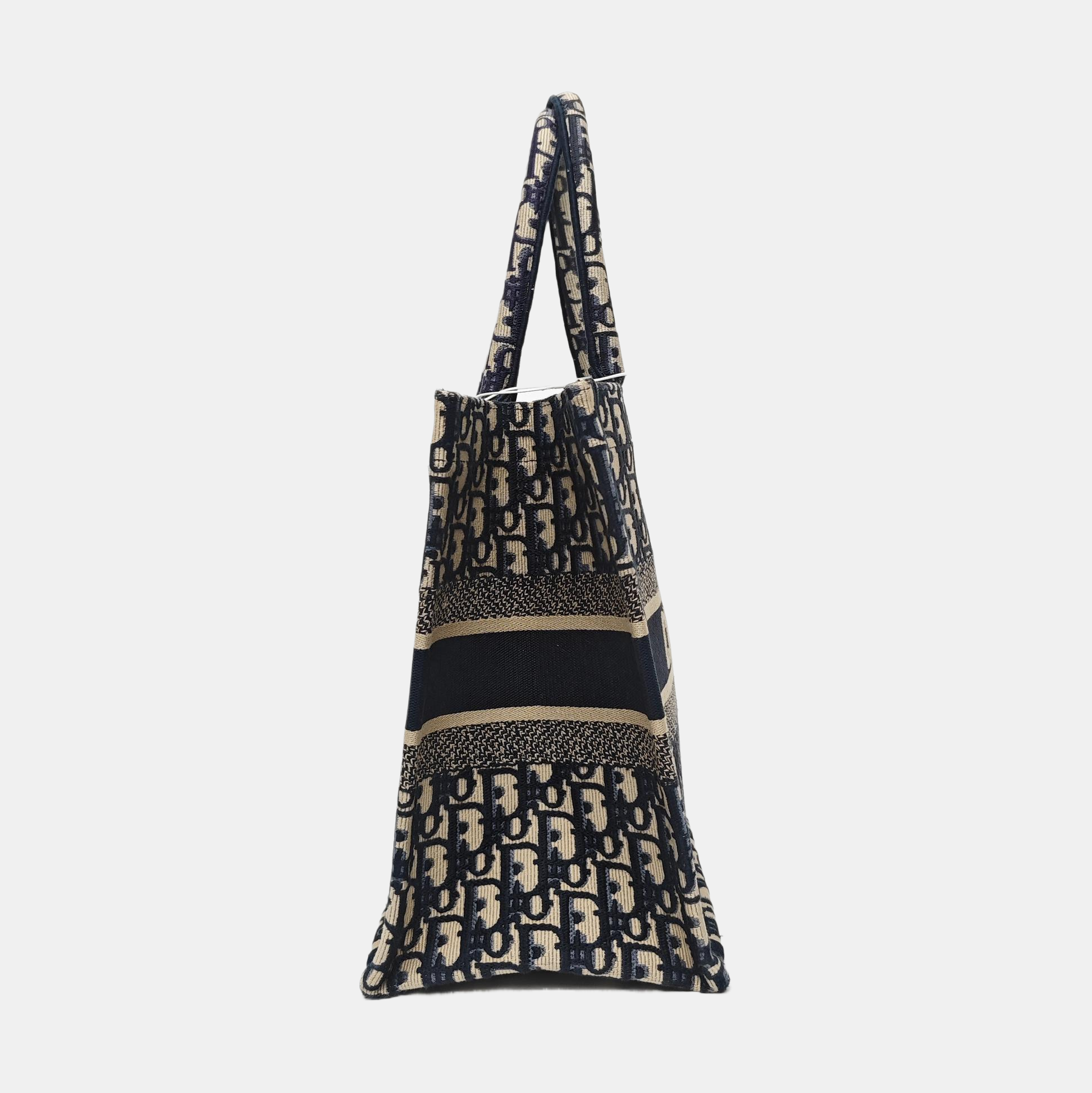 Book Tote Medium Oblique Canvas Blue