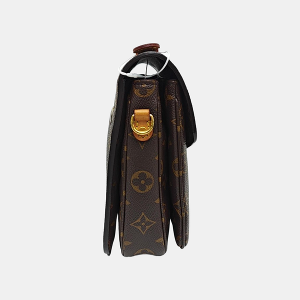 MÉTIS MM Monogram Coated Canvas Brown