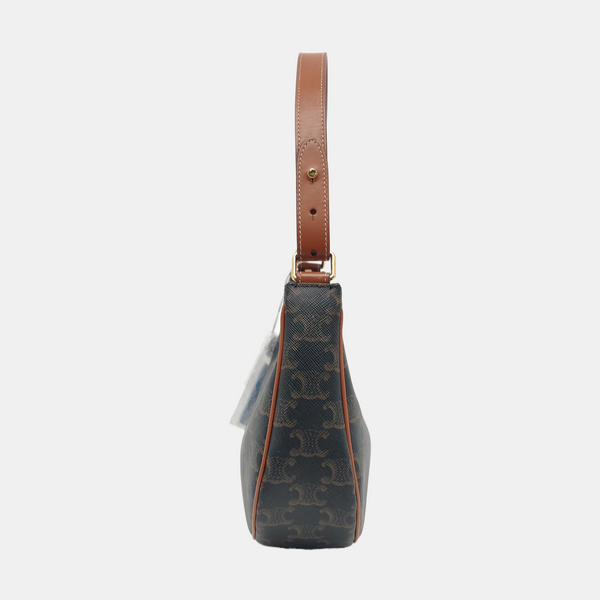 Authenticated pre-owned  AVA Coated Canvas Brown - Top Handle Bag at Looply