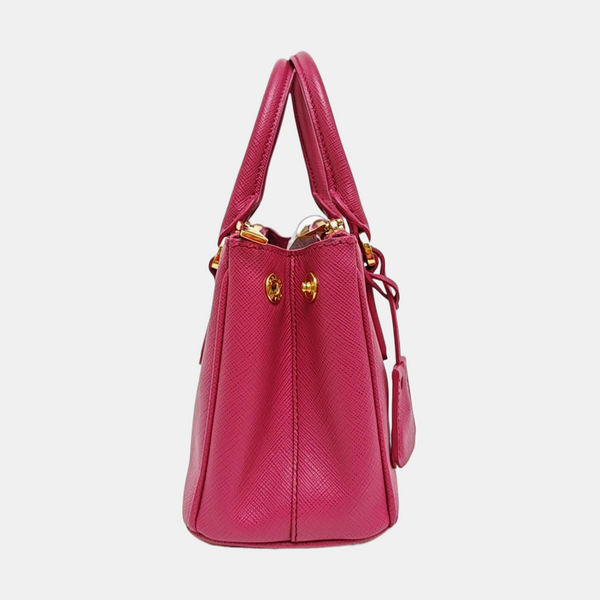 Galleria Super Mini Saffiano Calfskin Red