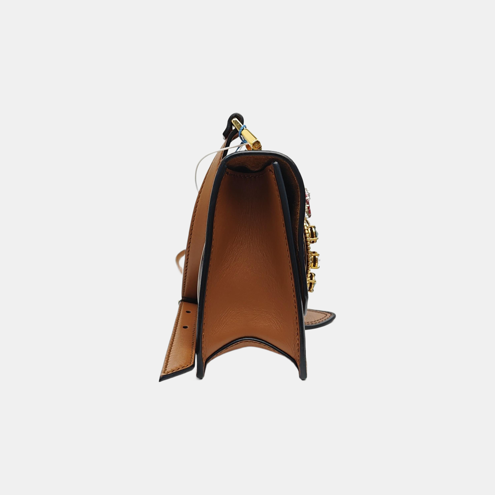 Miu Lady Calfskin Brown