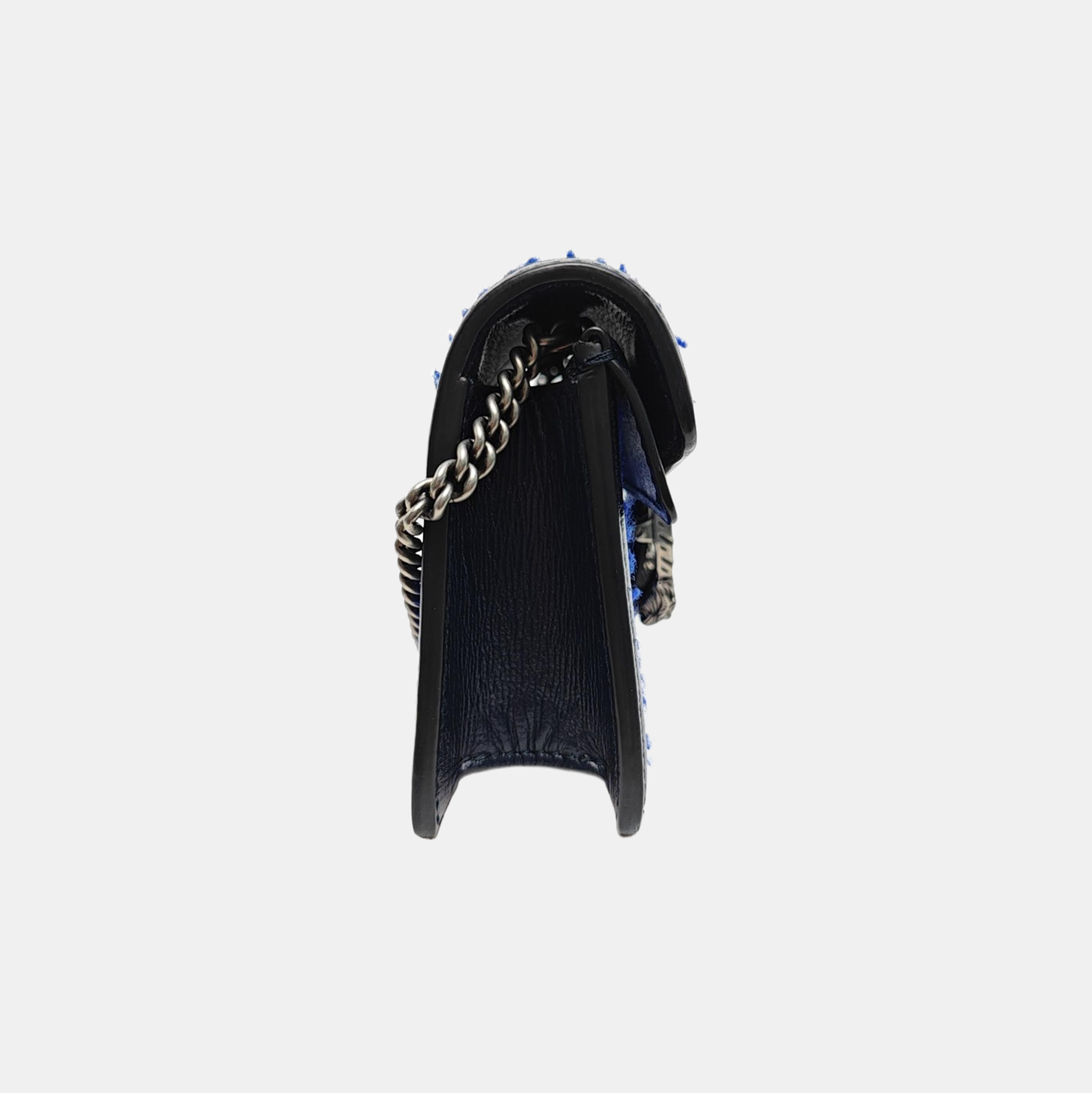 Authenticated pre-owned  Dionysus Super Mini Fabric Blue - Shoulder Bag at Looply
