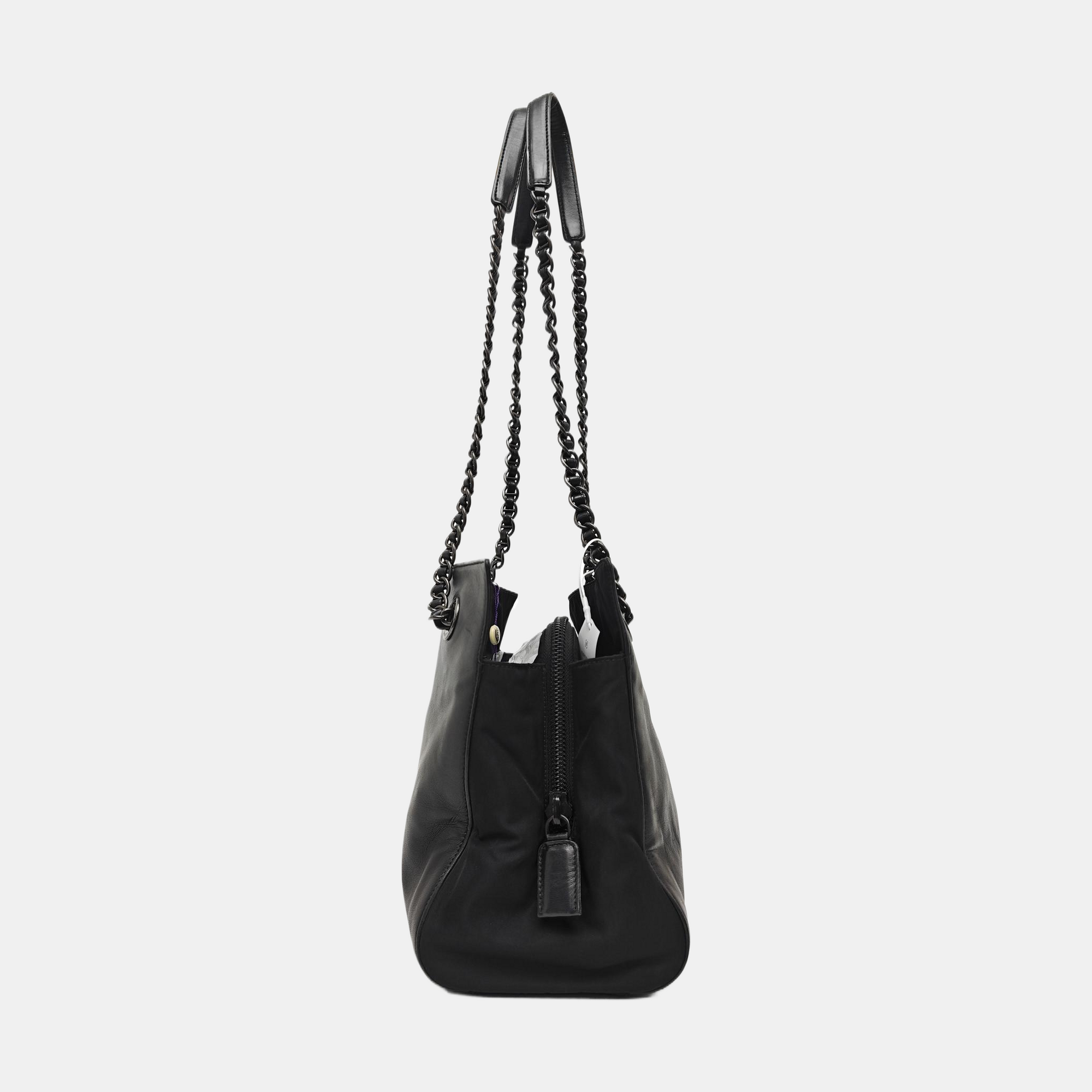 Leather Tote Bag Black