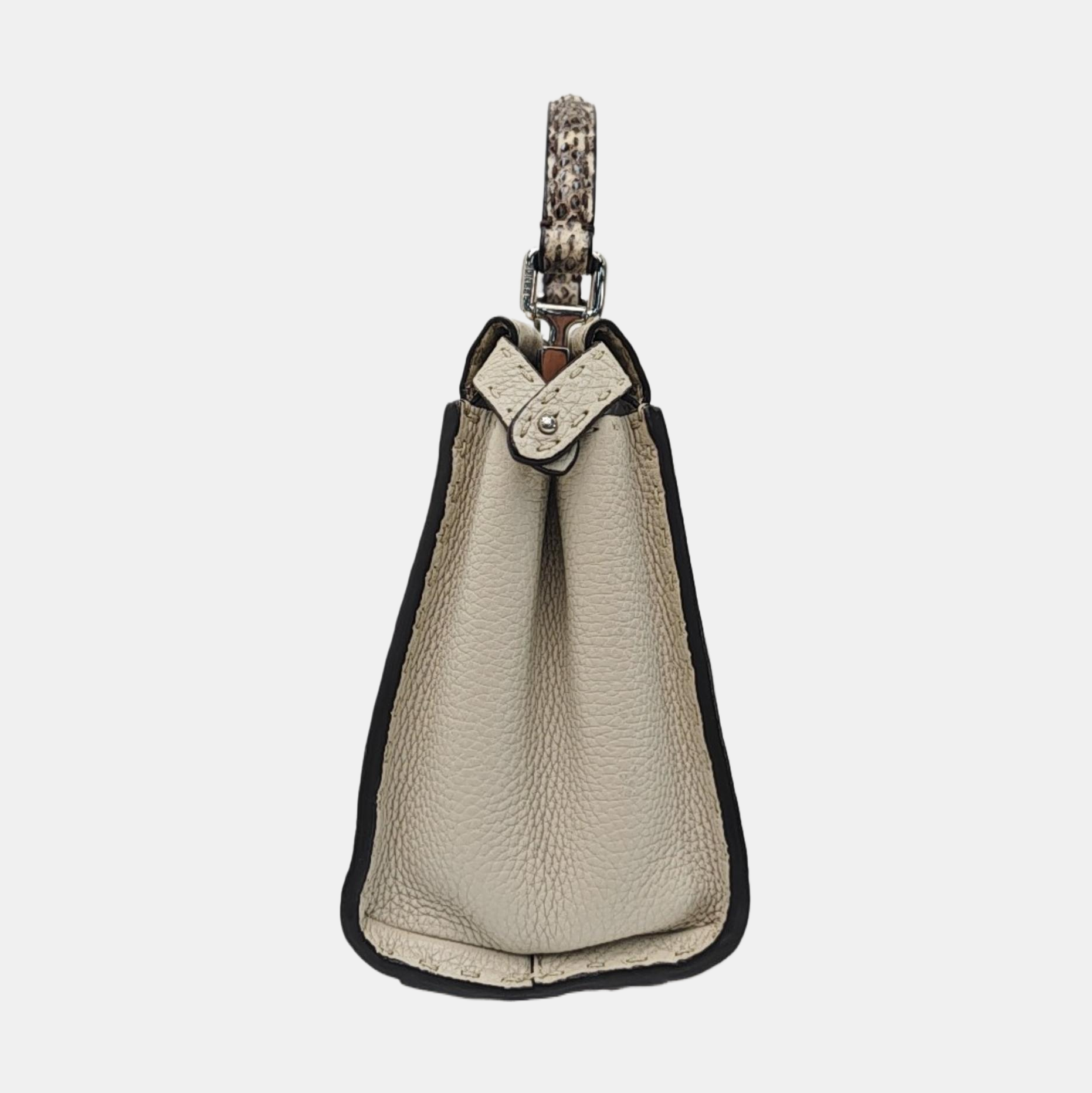 Peekaboo Mini Calfskin White