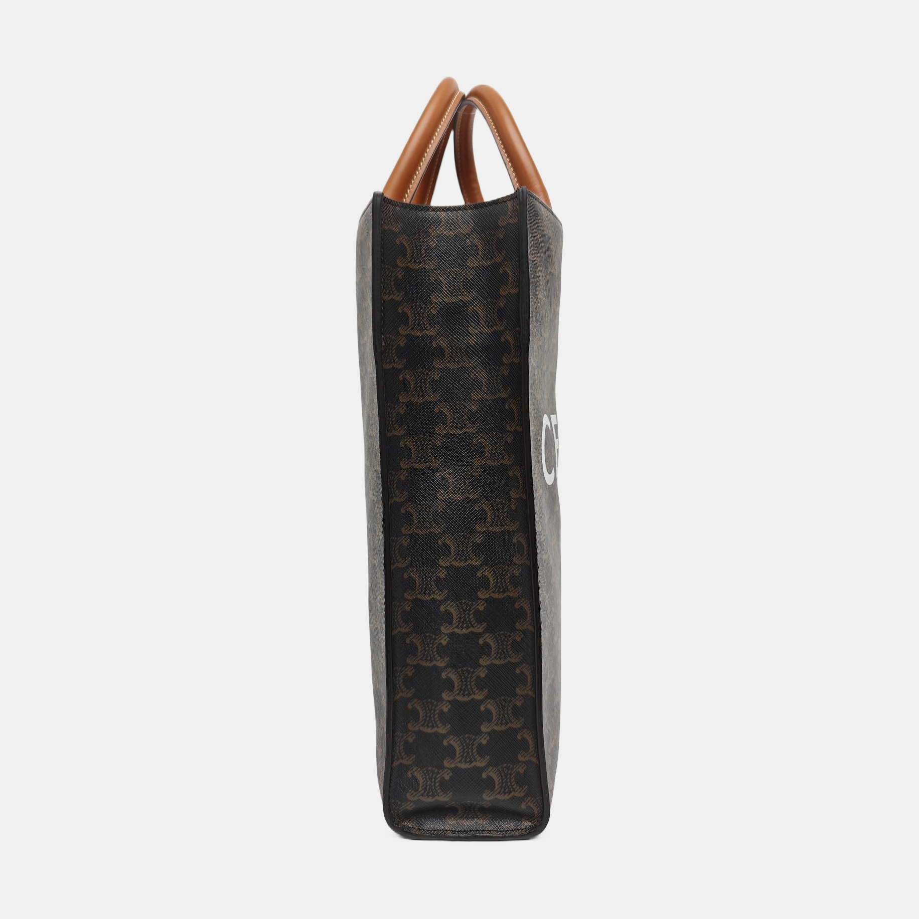 CABAS CELINE Small Coated Canvas Brown