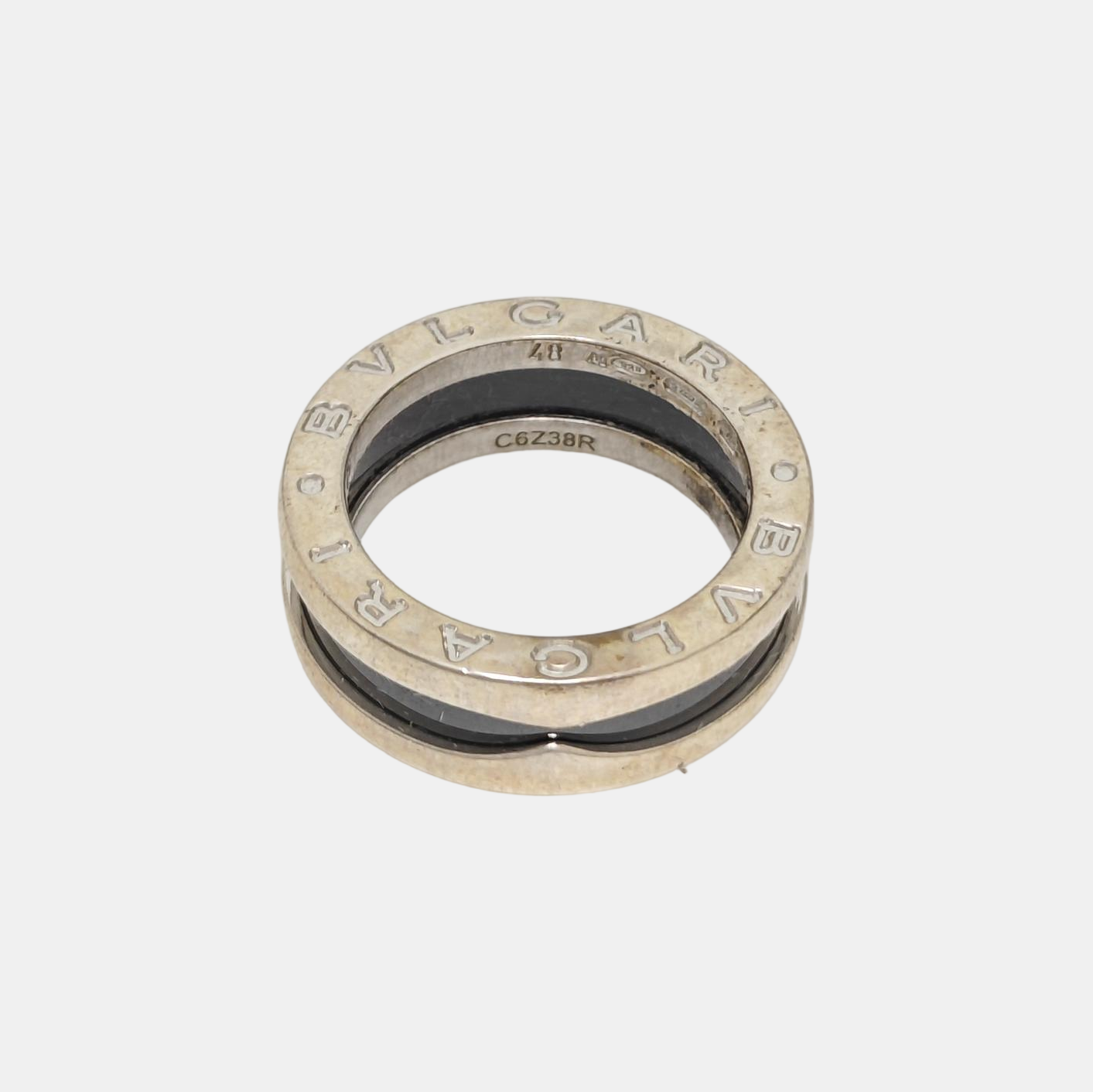 B.ZERO1 925 Sterling Silver Ring EU 48