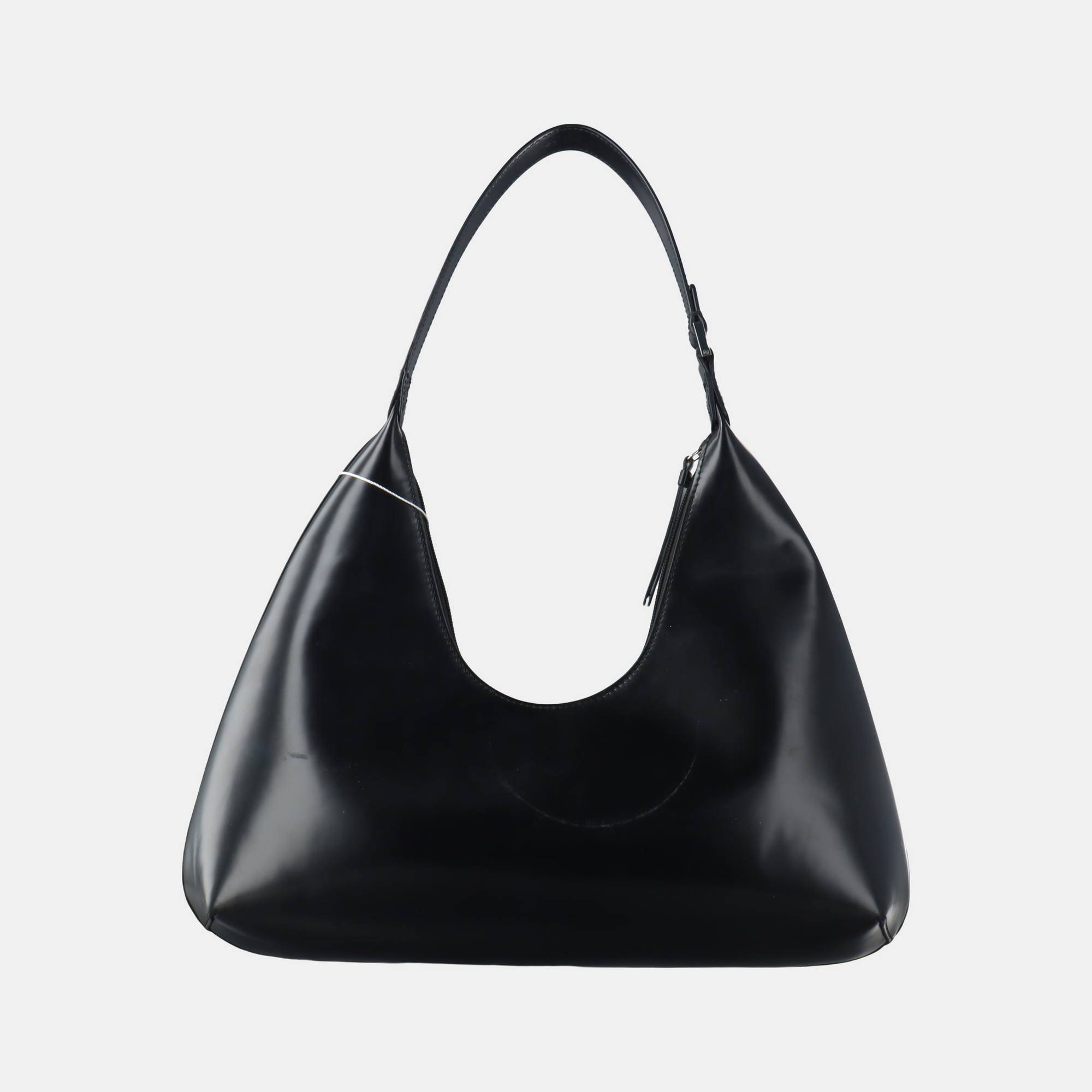 Leather Shoulder Bag Black