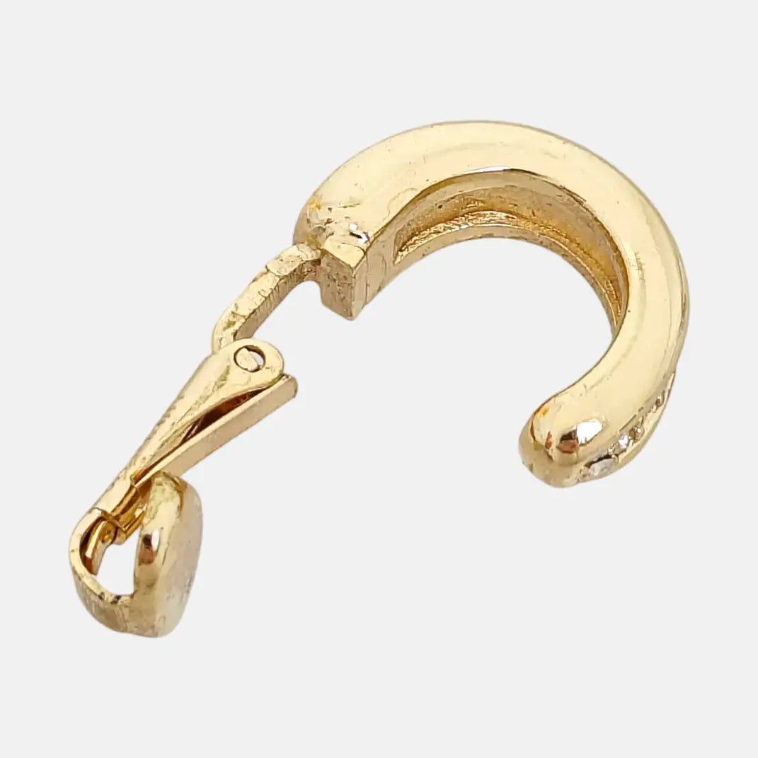 Metal Gold Clip On Earrings