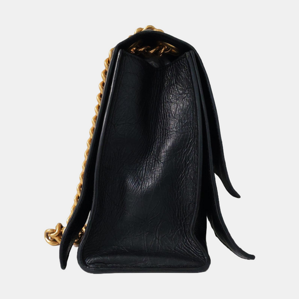 Crush Medium Calfskin Black