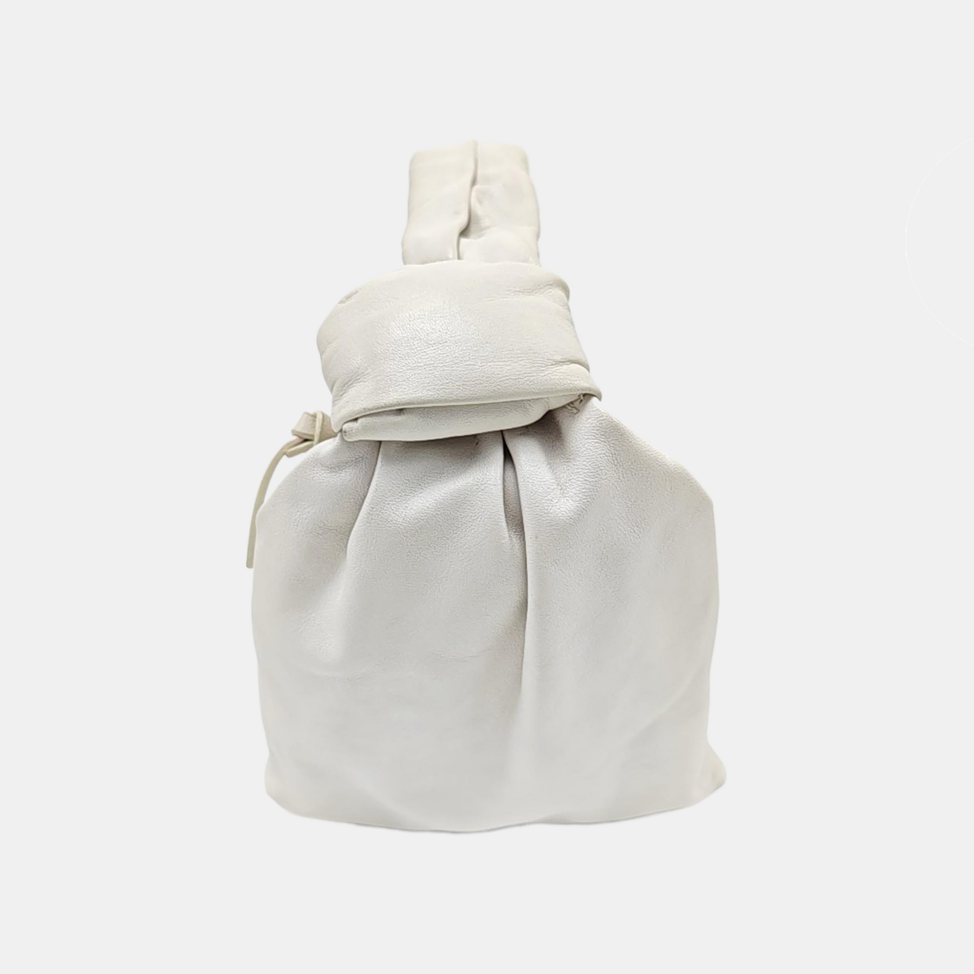 Authenticated pre-owned  Jodie Calfskin White - Top Handle Bag at Looply