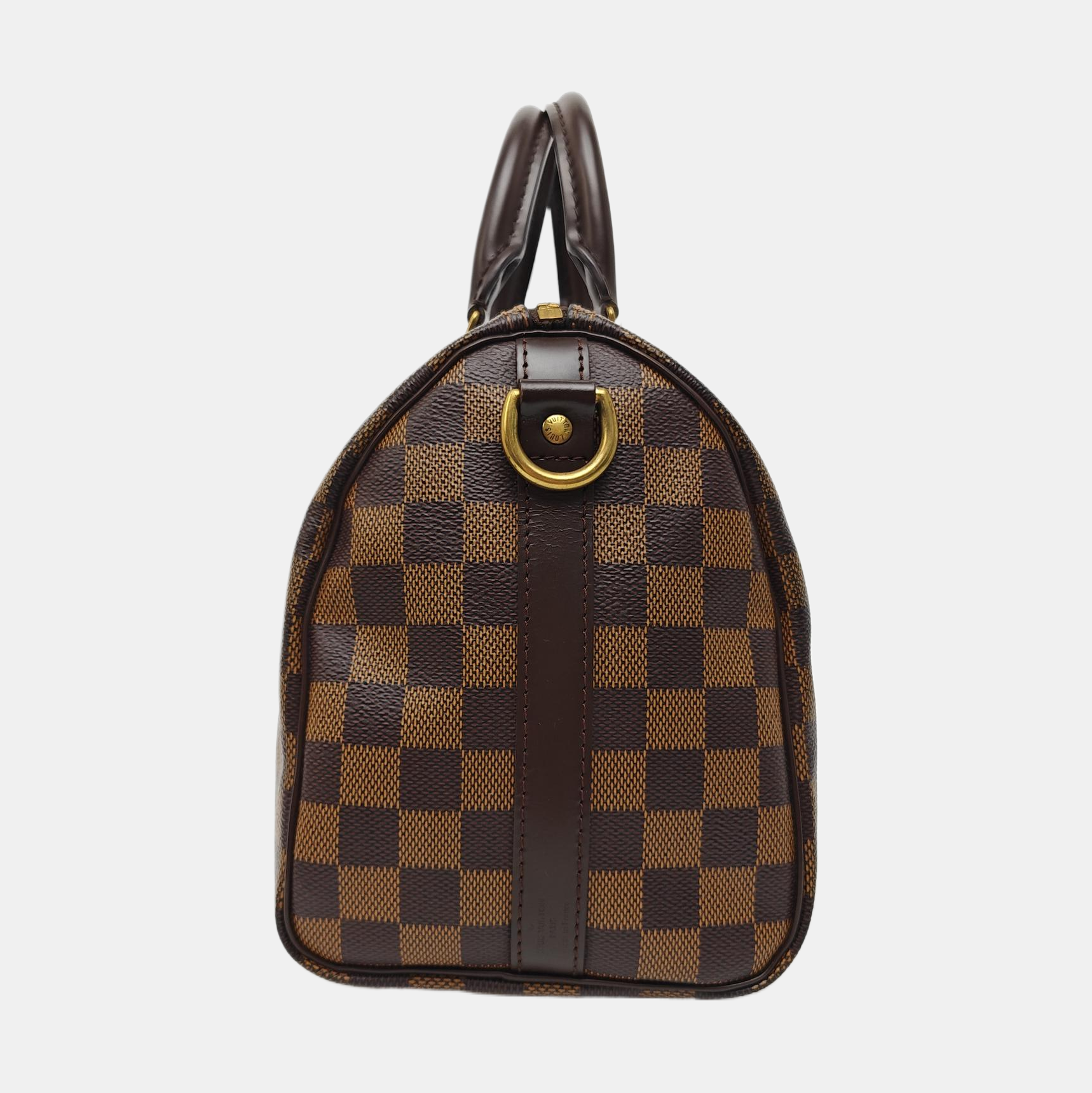 SPEEDY 25 Damier Ebene Coated Canvas Brown
