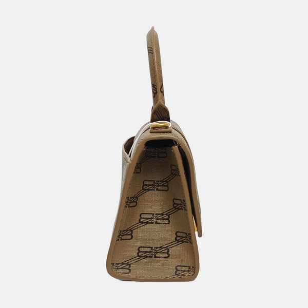 Hourglass XS Coated Canvas Brown