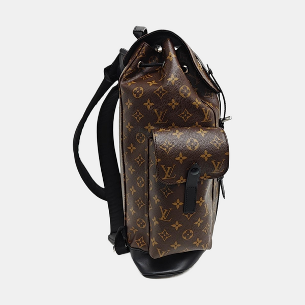 CHRISTOPHER PM Monogram Coated Canvas Brown