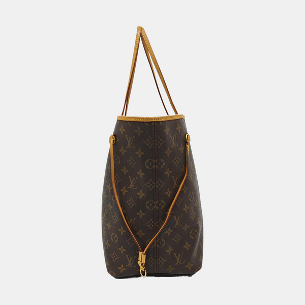 NEVERFULL GM Monogram Coated Canvas Brown