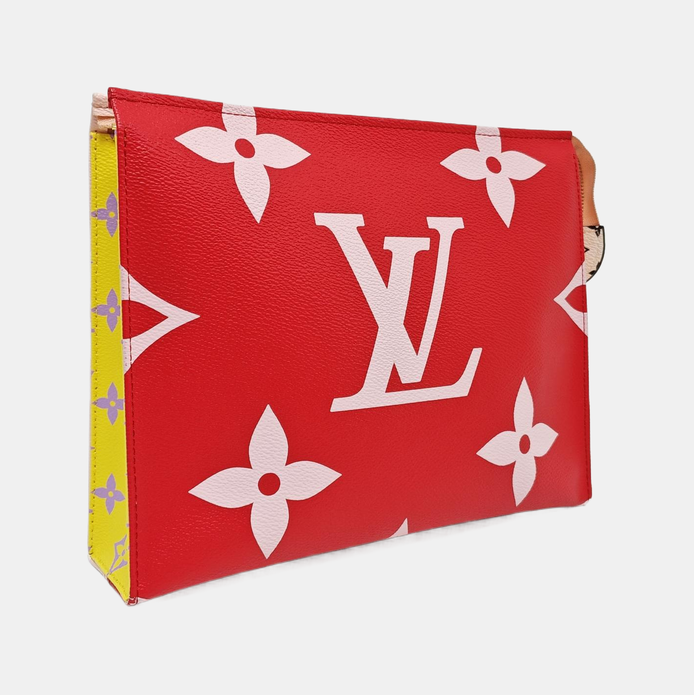 TOILET POCKET 26 Monogram Coated Canvas Red