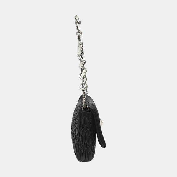 Crystal Quilted Lambskin Black