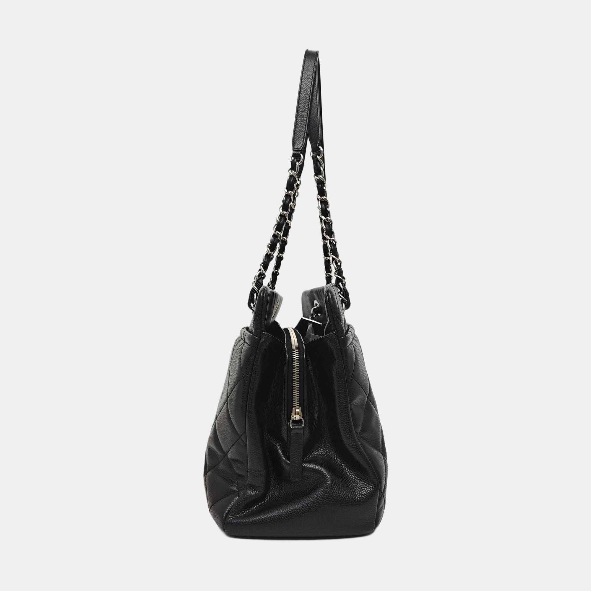 CC TIMELESS SOFT Quilted Grained Calfskin Black