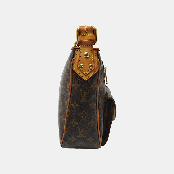 HUDSON GM Monogram Coated Canvas Brown