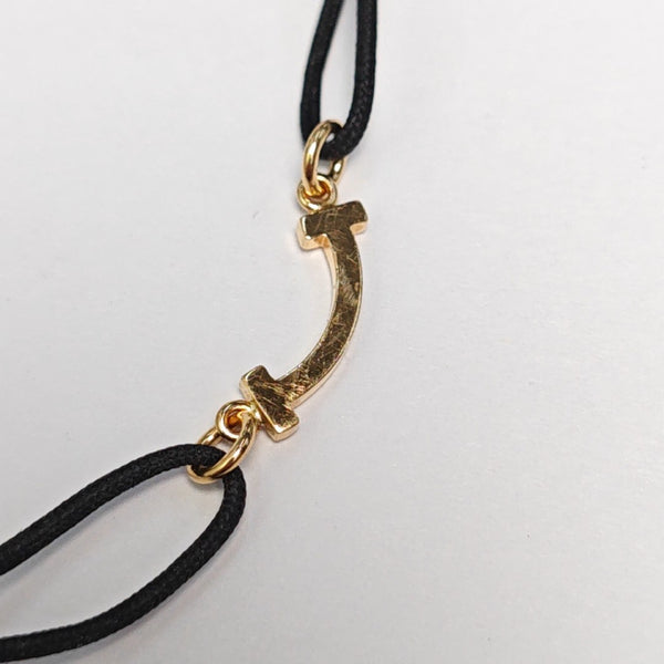 Tiffany T Fabric Black Bracelet