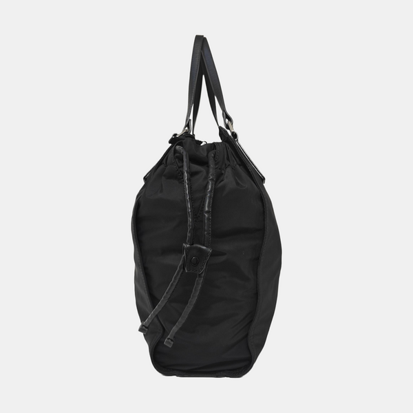 Nylon Top Handle Bag Black