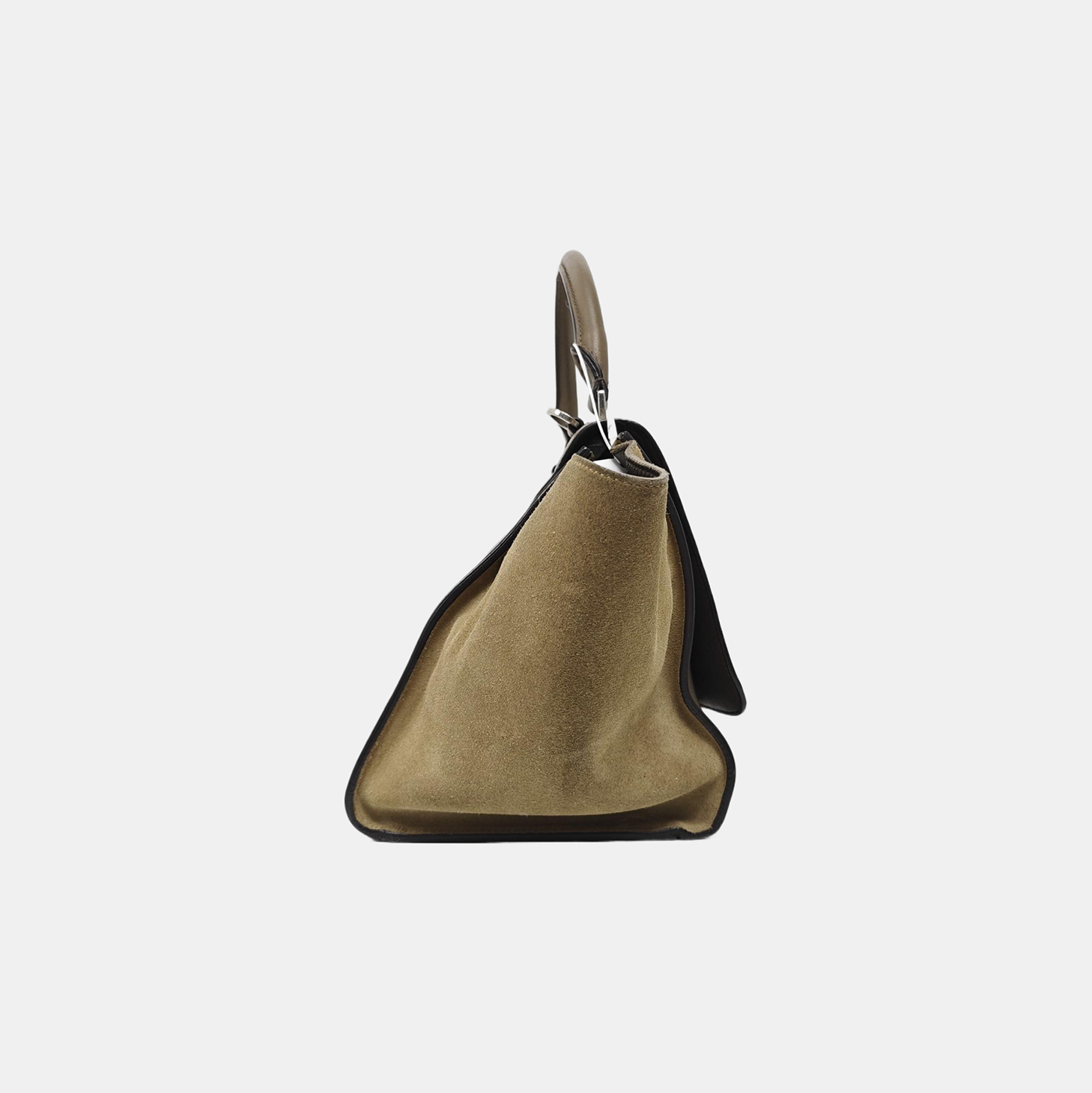 TRAPEZE Small Calfskin Gray