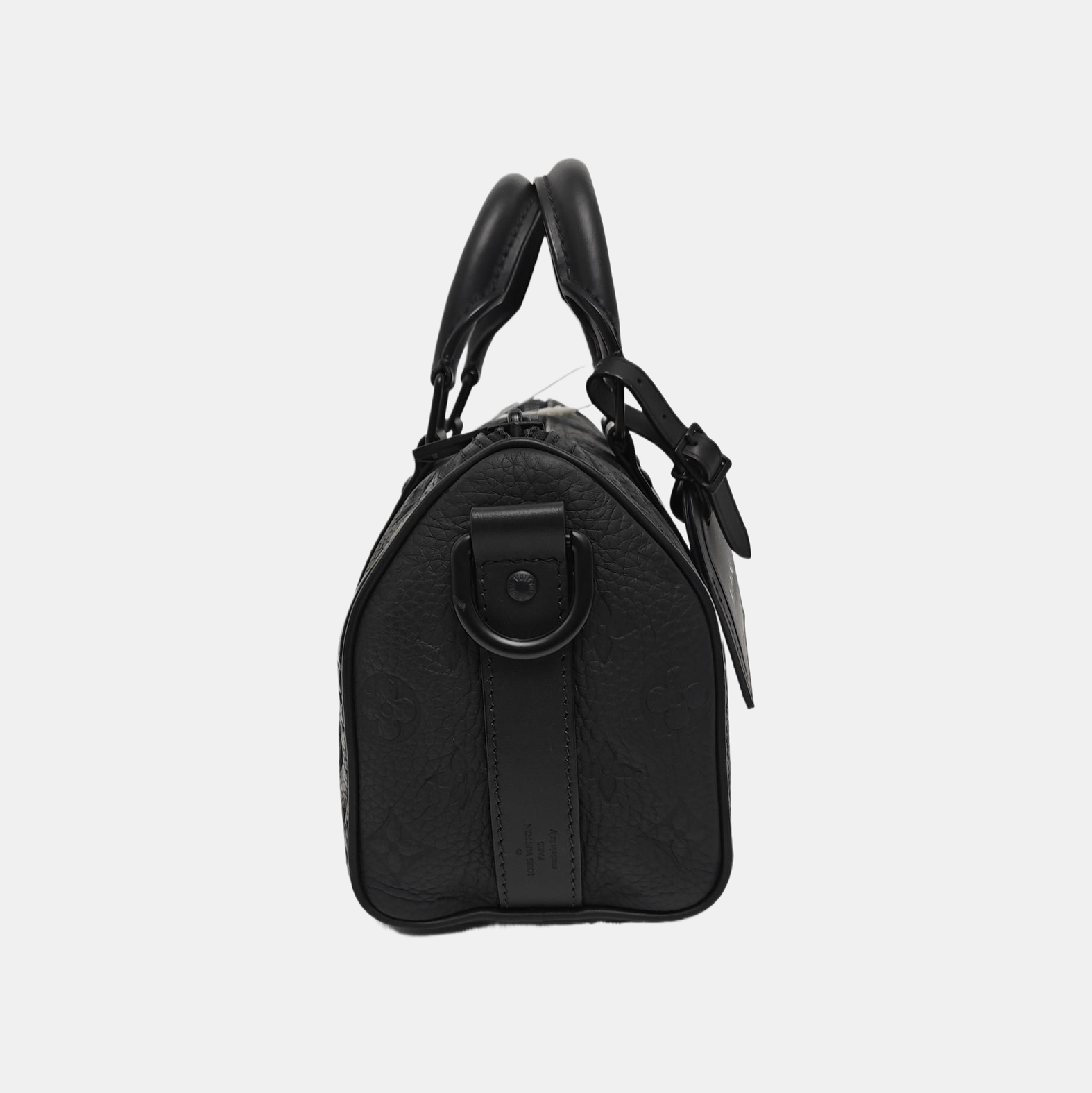KEEPALL 25 Monogram Calfskin Black