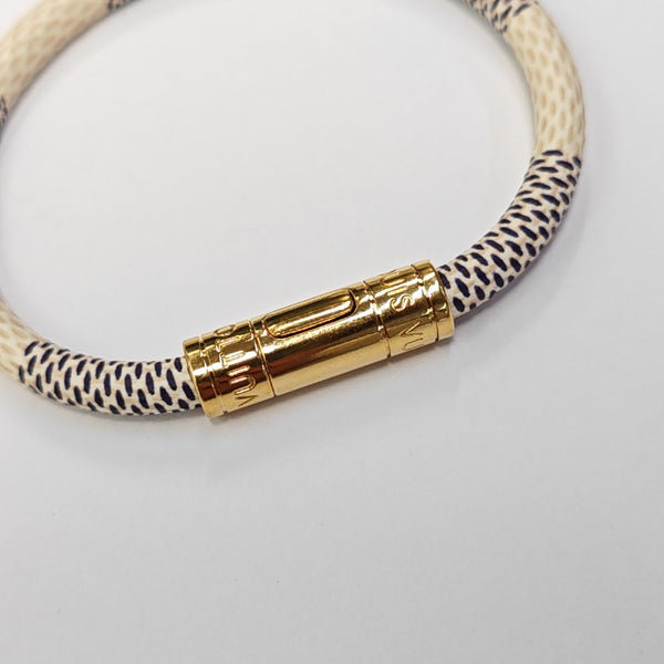 KEEP IT Coated Canvas White Bangle