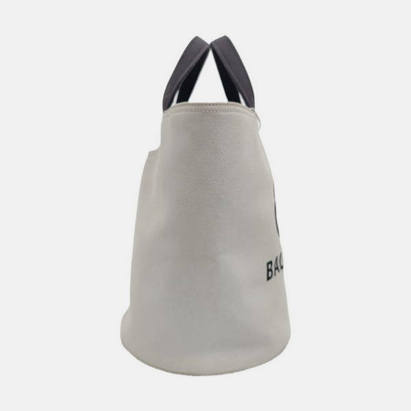 Canvas Bucket Bag White