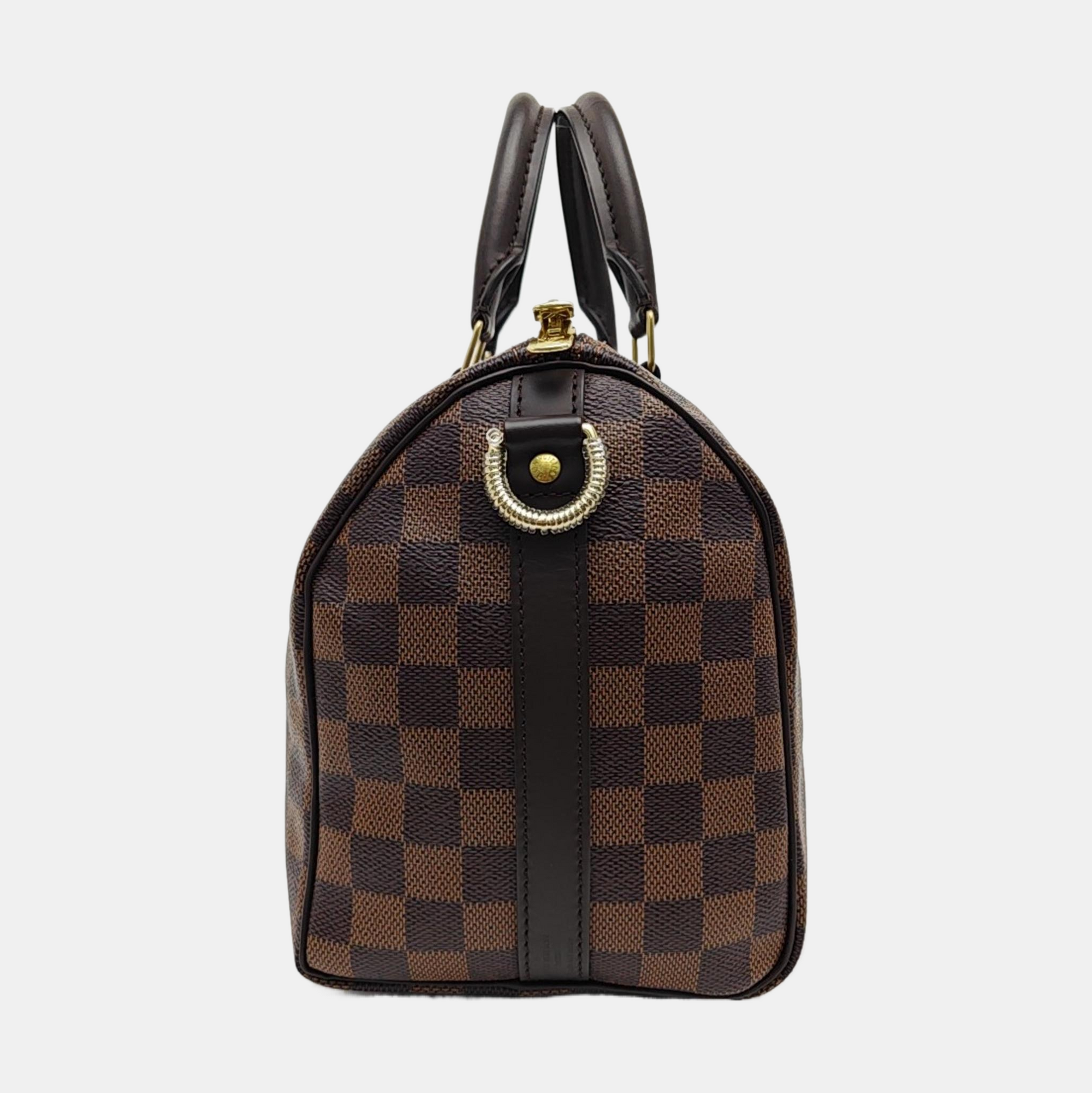 SPEEDY 25 Damier Ebene Coated Canvas Brown