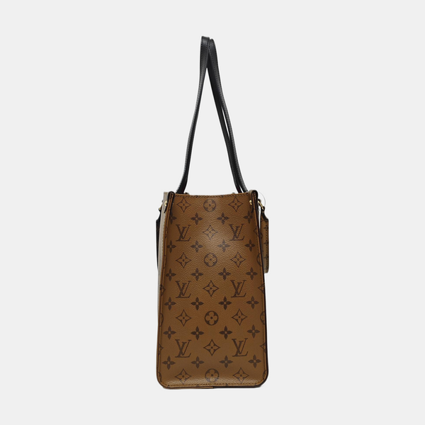 ONTHEGO MM Monogram Coated Canvas Brown