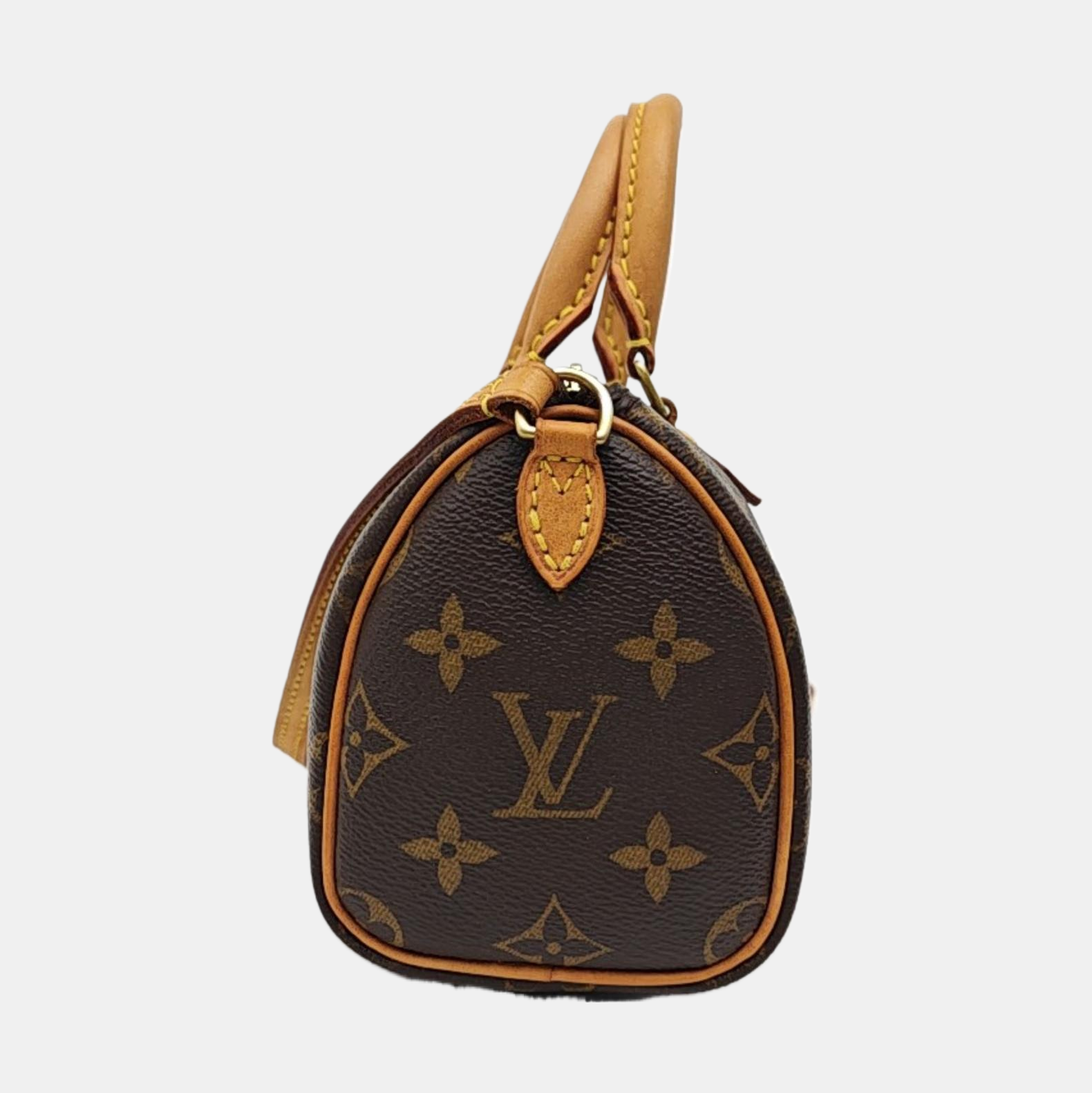 SPEEDY Nano Monogram Coated Canvas Brown