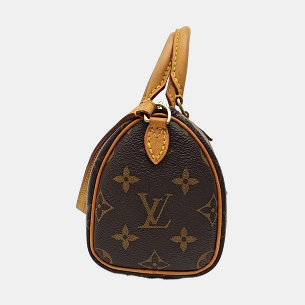 SPEEDY Nano Monogram Coated Canvas Brown