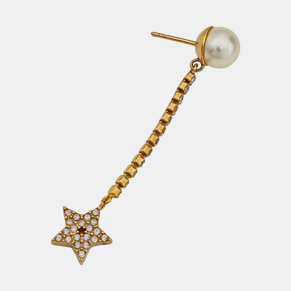 Dior Tribales Metal Gold Stud Earrings