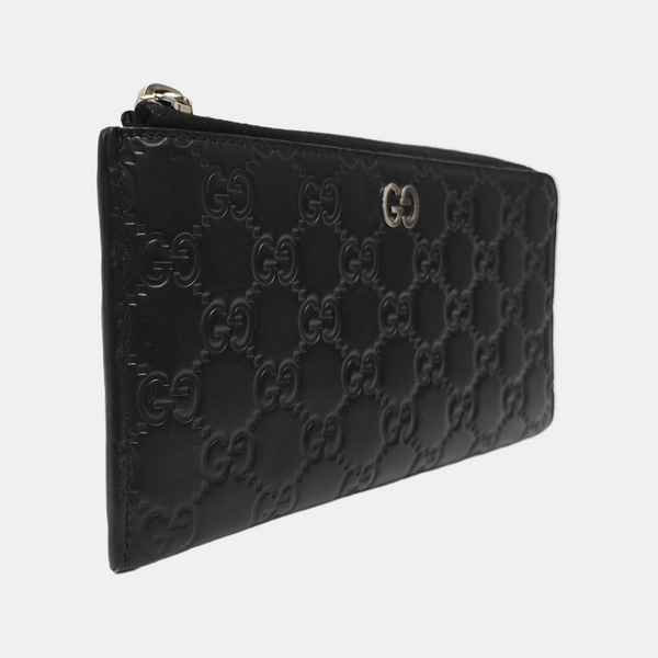 Signature Monogram Calfskin Black Wallet