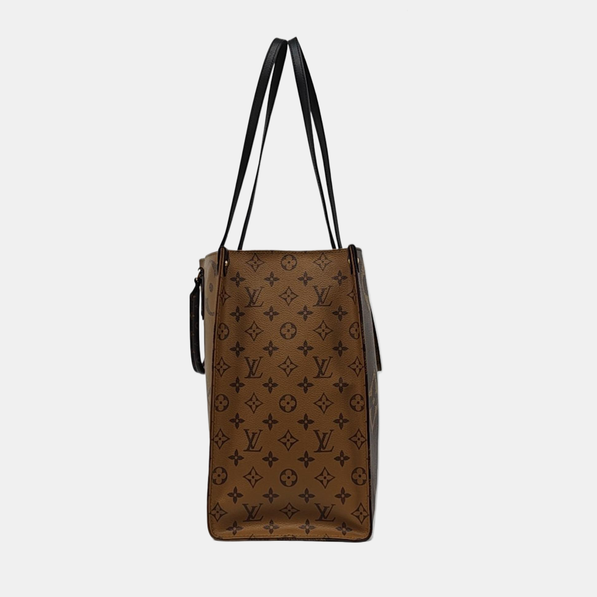 ONTHEGO GM Monogram Coated Canvas Brown