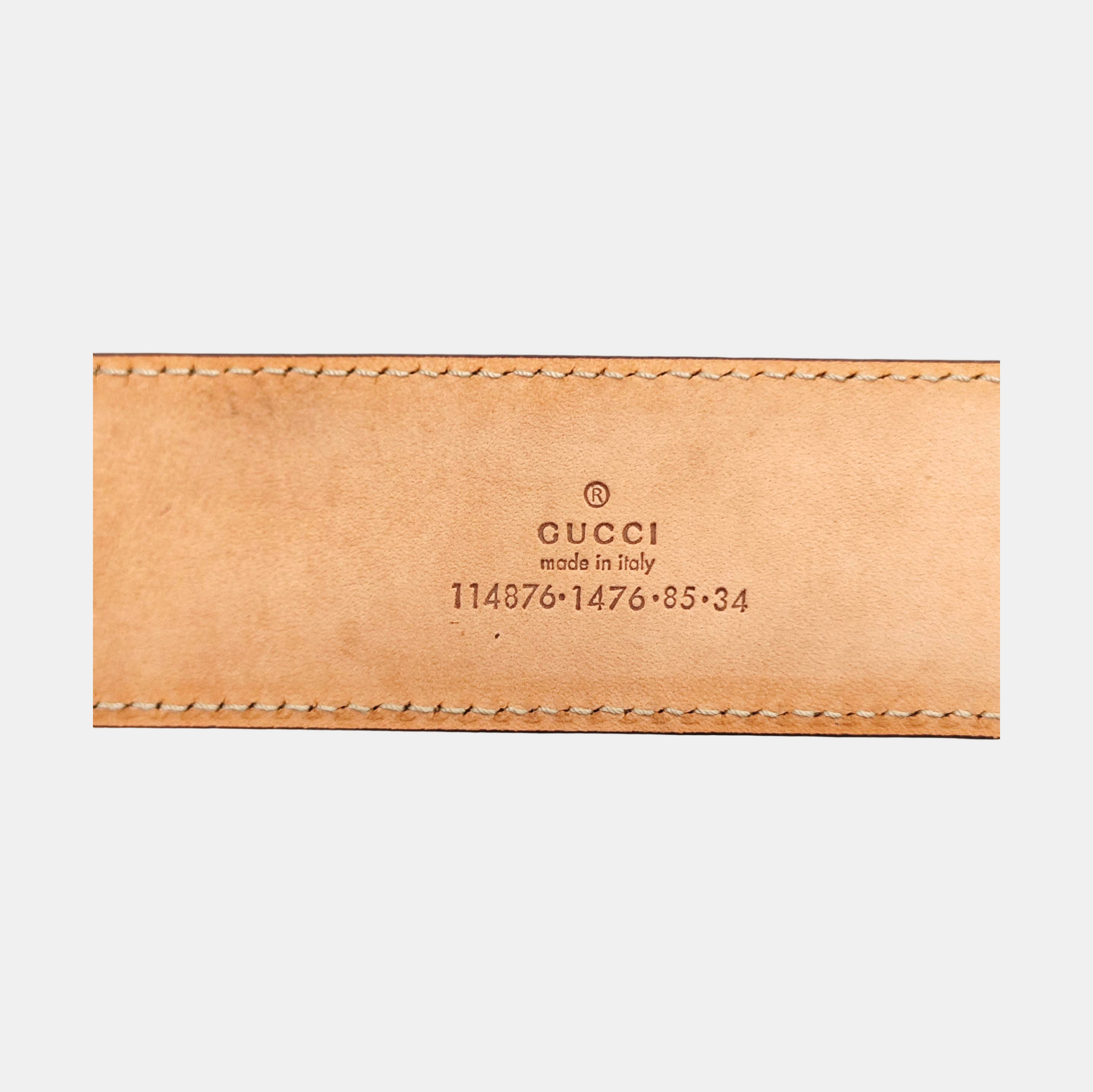 Leather Belt Silver