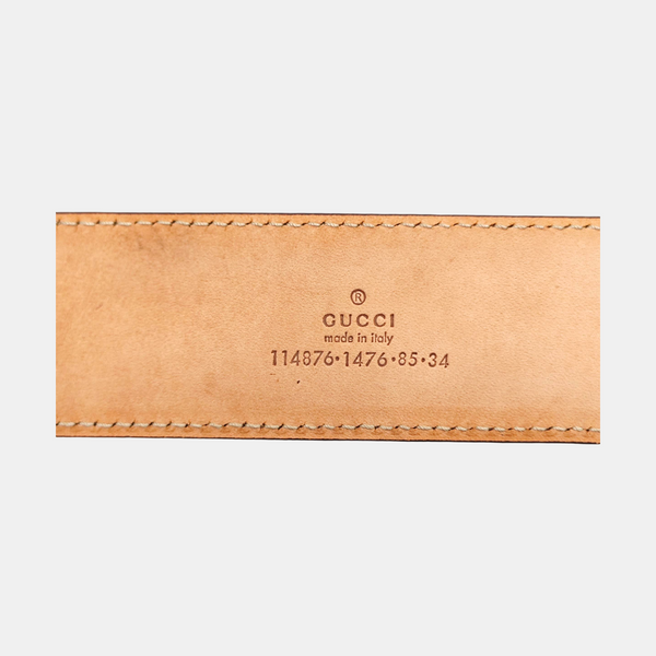 Leather Belt Silver