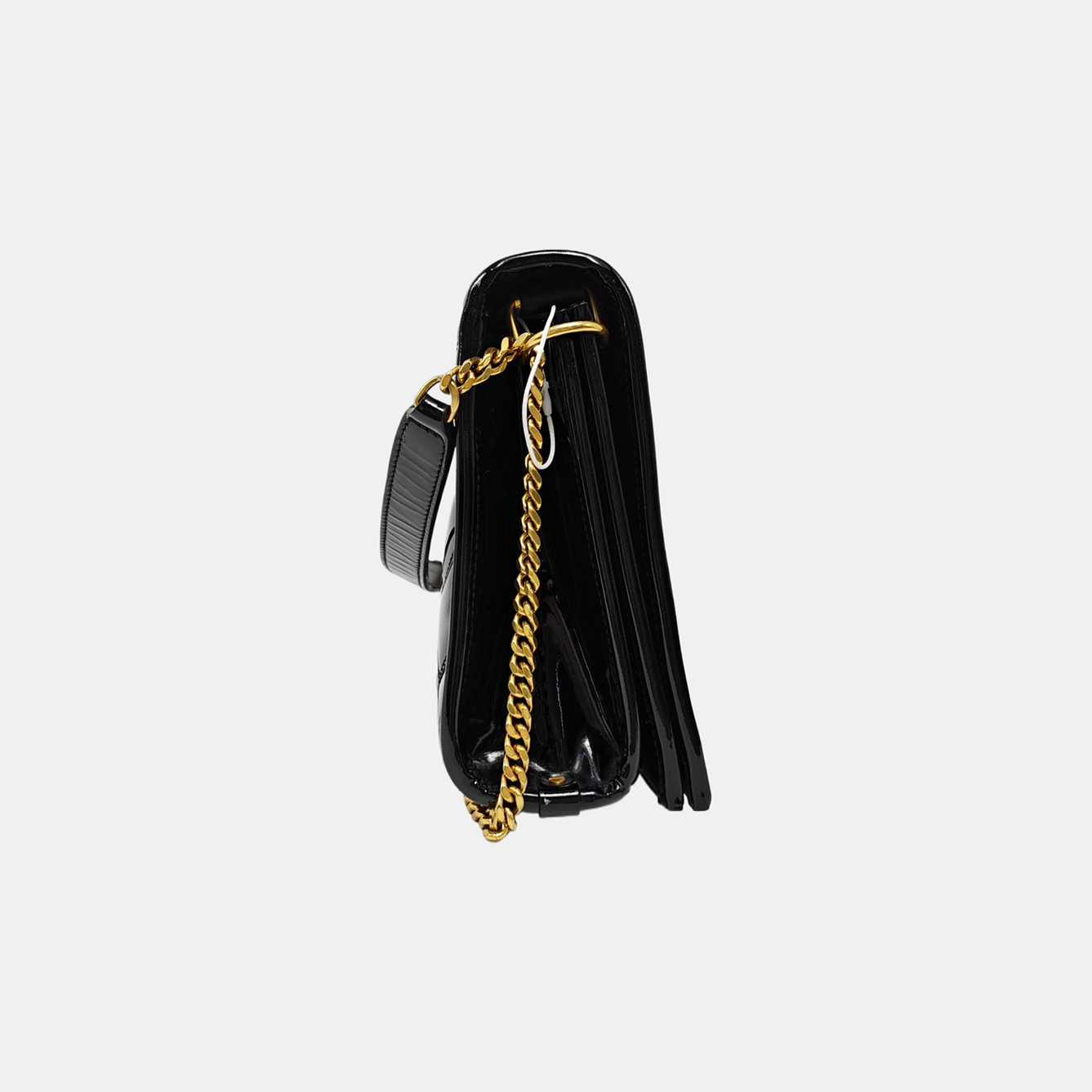 BECKY Mini Quilted Patent Calfskin Black