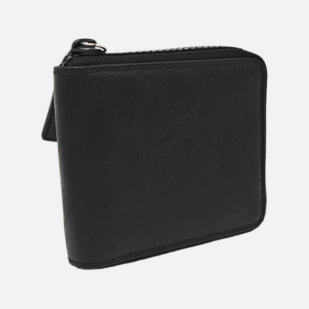 Monogram Coated Canvas Clutch Black