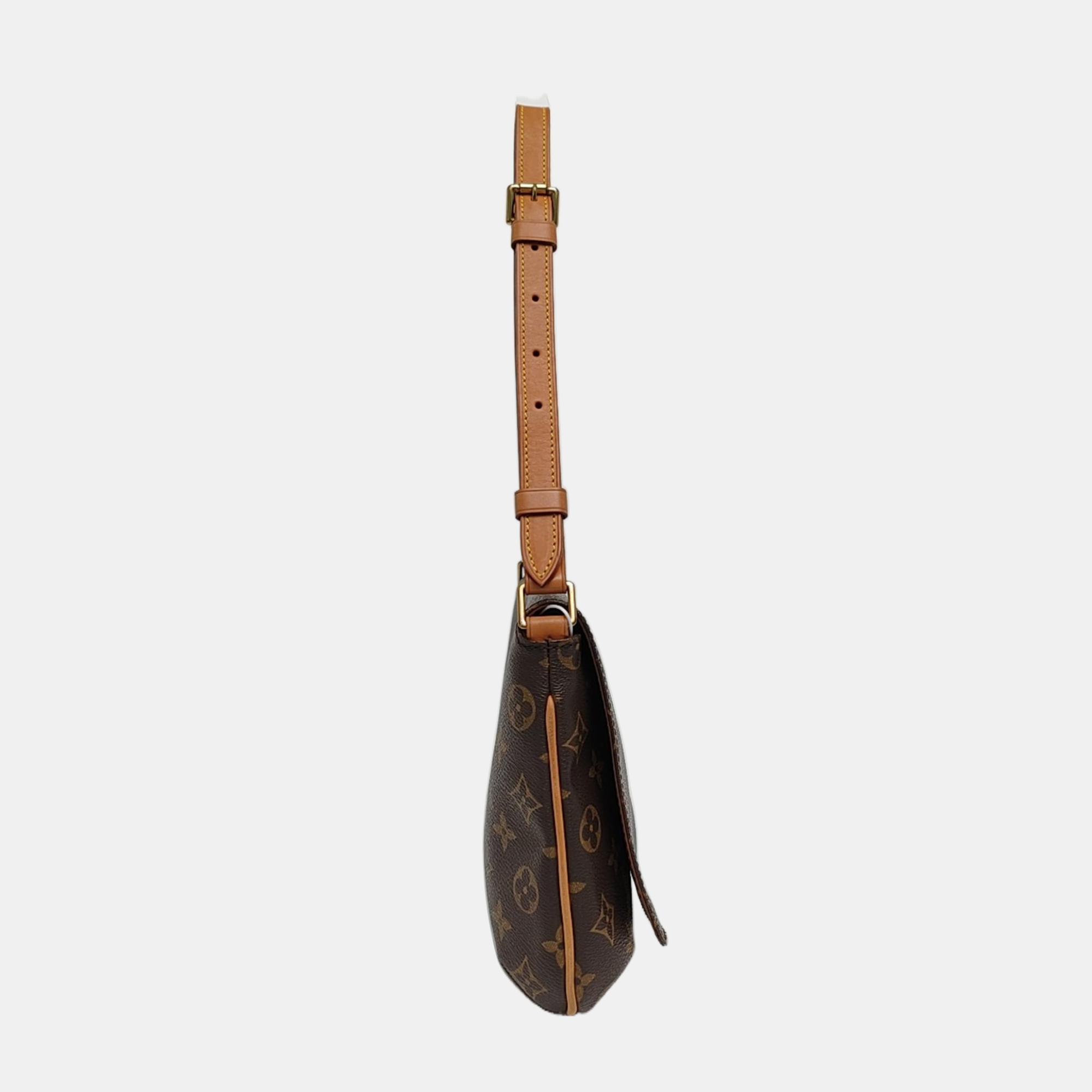 MUSETTE TANGO Monogram Coated Canvas Brown