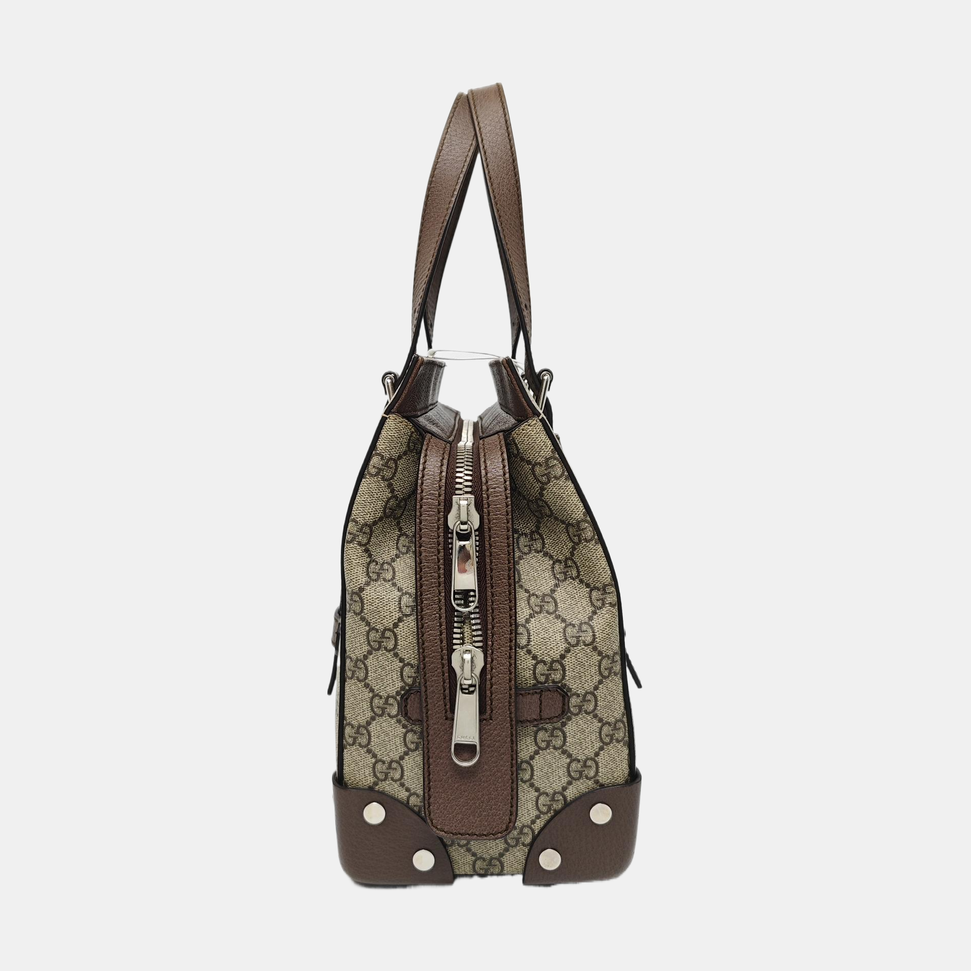Monogram Coated Canvas Tote Bag Beige