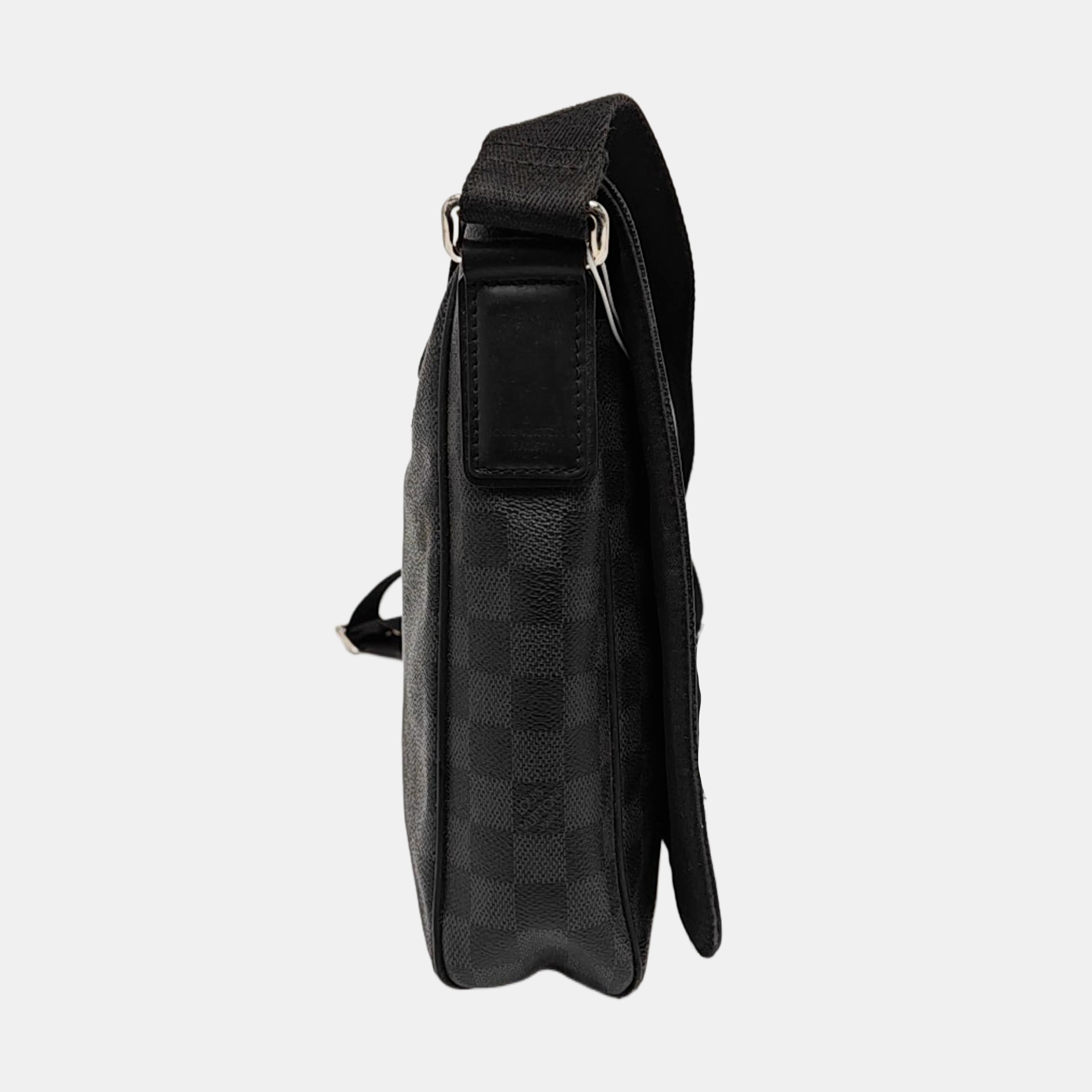 DISTRICT MM Damier Graphite Coated Canvas Gray