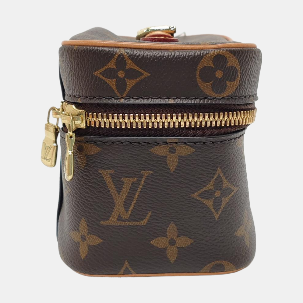 NICE Super Mini Monogram Coated Canvas Brown