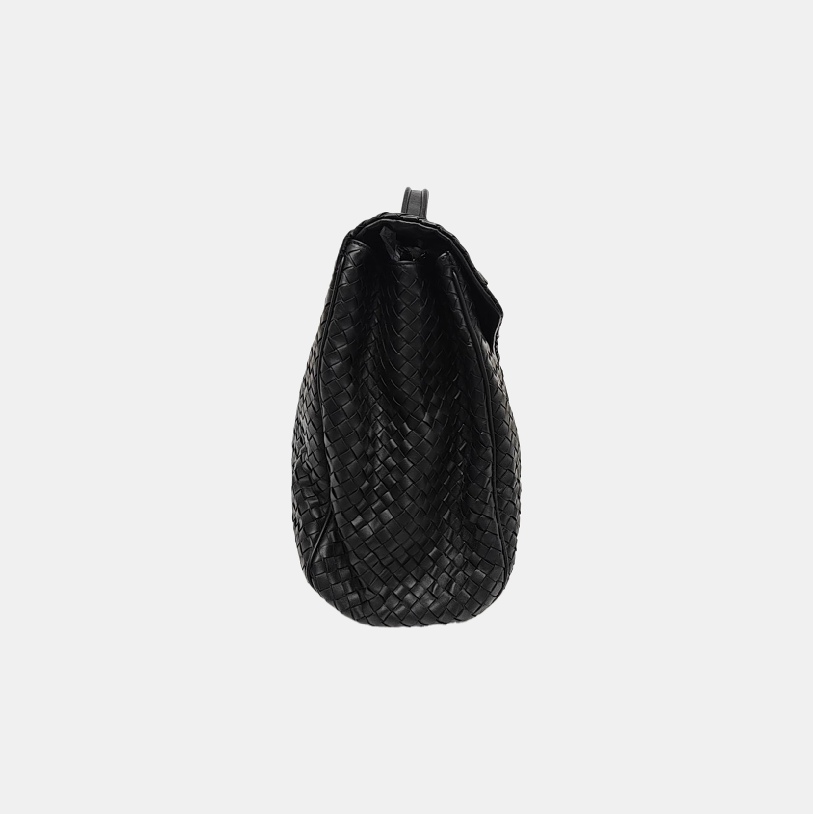 Calfskin Top Handle Bag Black