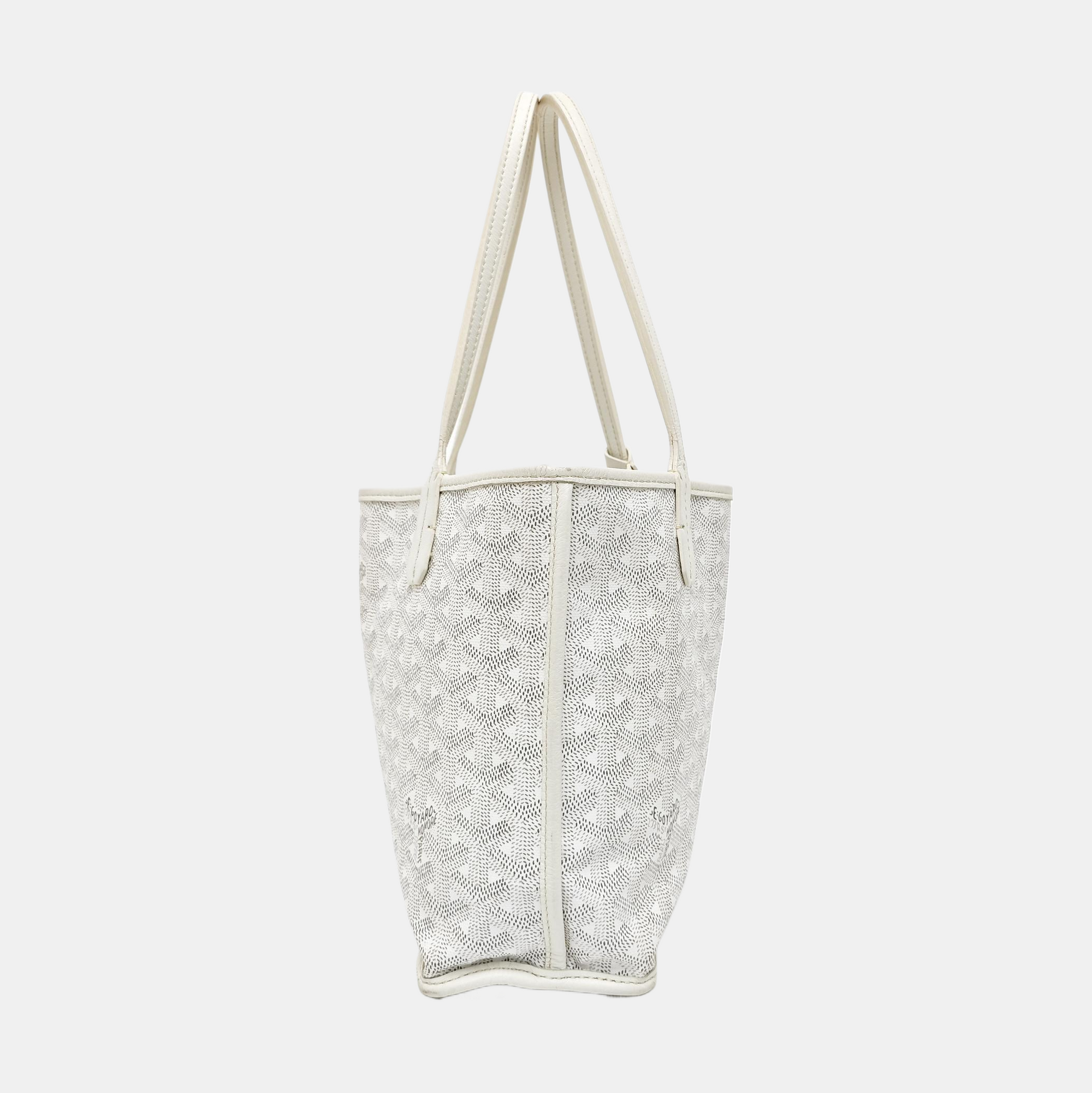 Anjou Mini Coated Canvas White