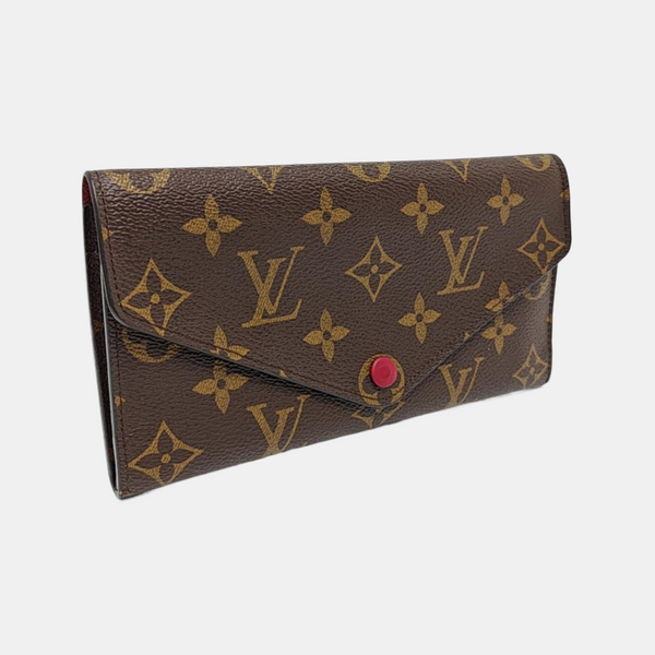 JOSÉPHINE Monogram Coated Canvas Brown Wallet