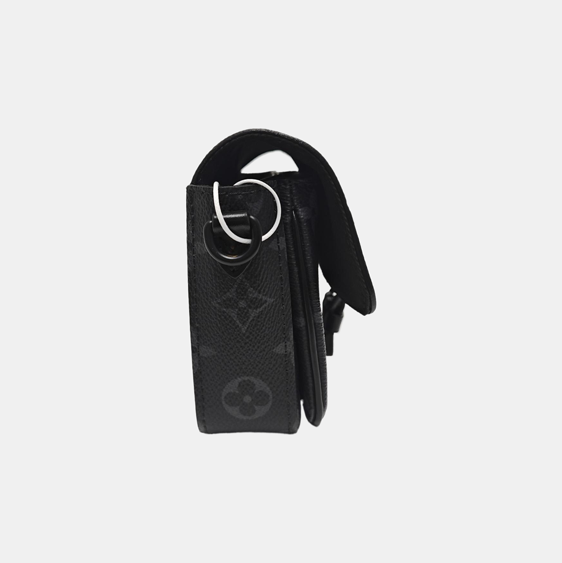 MONTSOURIS Mini Monogram Coated Canvas Black