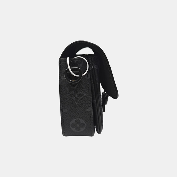 MONTSOURIS Mini Monogram Coated Canvas Black